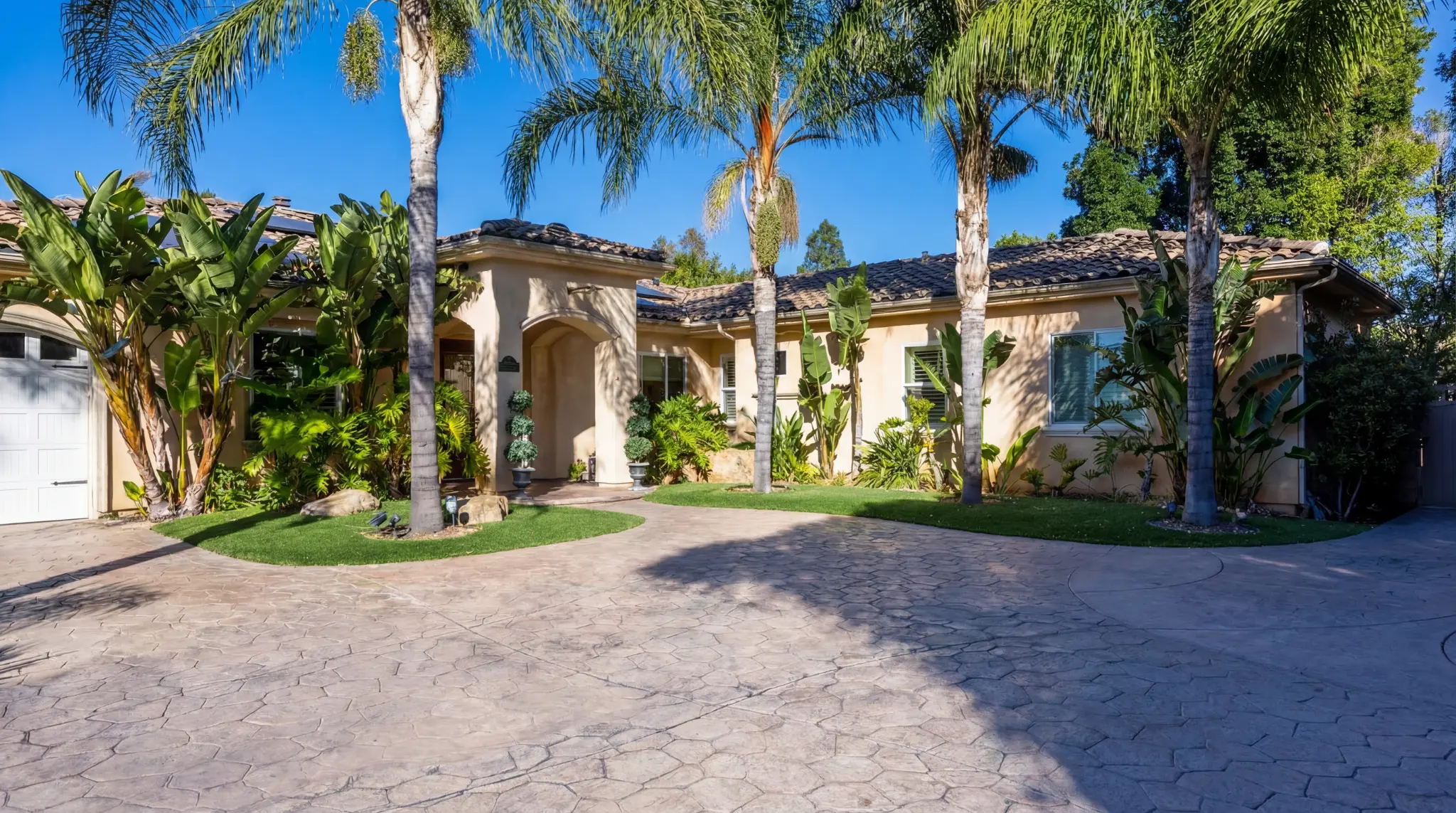 Welcoming front entrance